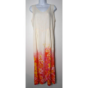 Jams World 50 Years Medium Maxi Dress Floral Feminine Soft Pink Sundaisy